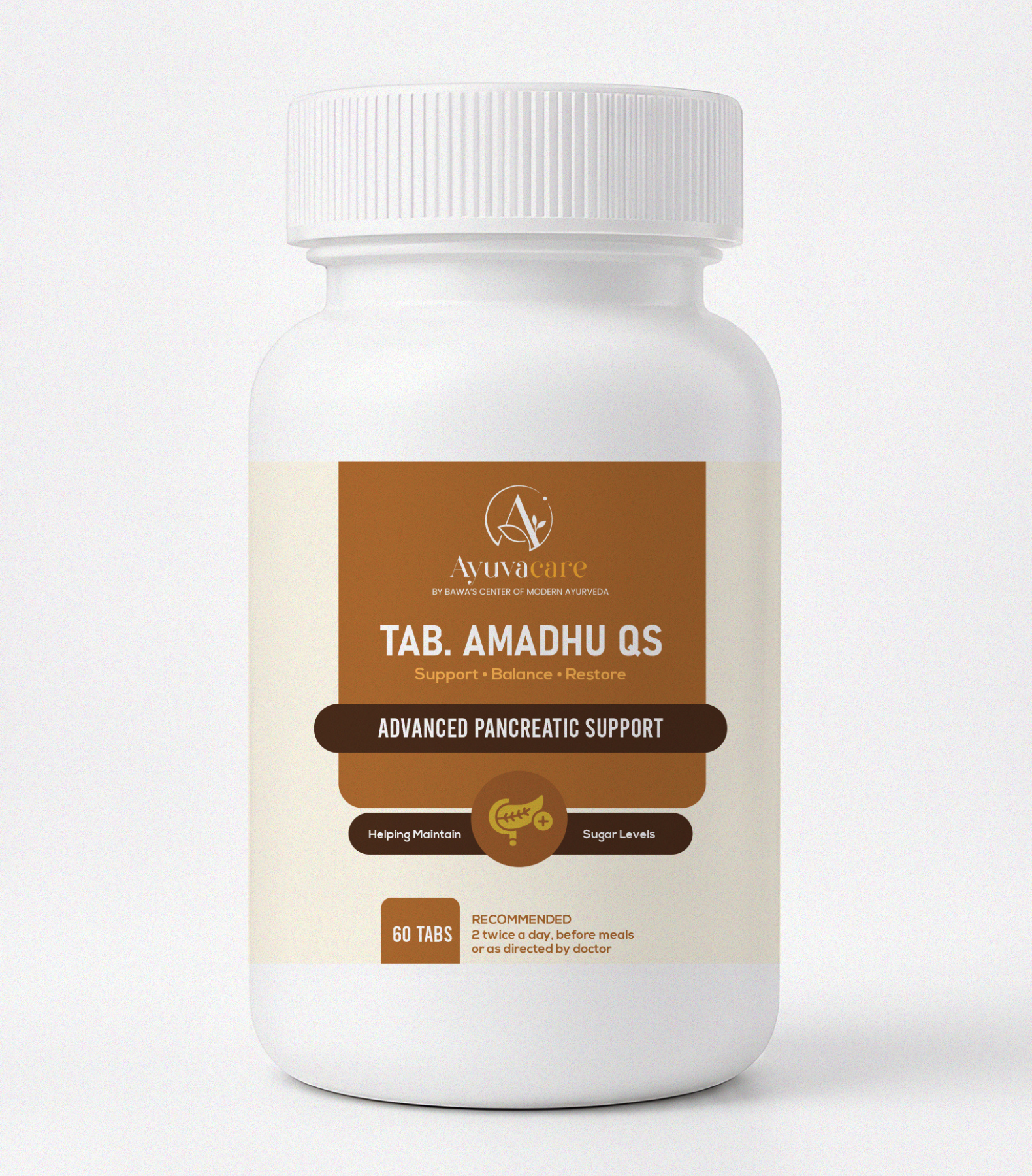 Tab Amadhu QS advanced Ayurvedic diabetes pancreatic support tablet Dr Arjun Bawa Ayuvacare Amritsar
