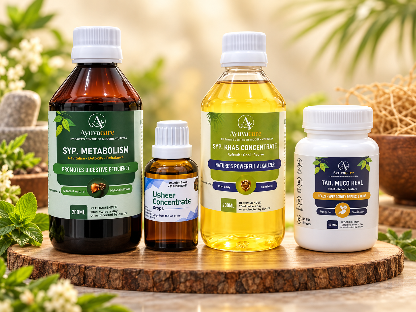 Ayuvacare Ayurvedic Acidity & Digestive Wellness Combo | Herbal Support for Acidity, Gastric Comfort & Healthy Digestion | Pack of 4